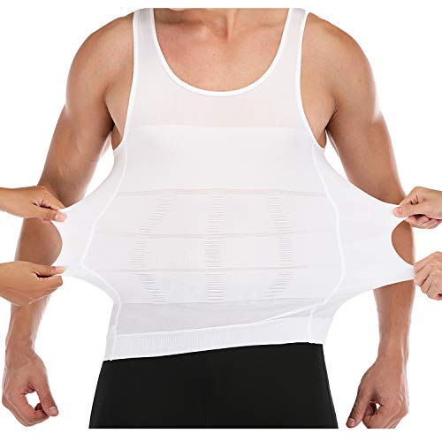 Mens Compression Shirt to Hide Gynecomastia Moobs Slimming Body Shaper Vest3