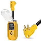 S7 RV Surge Protectors 50 Amp, 9500J Upgraded Power Surge Protector with Safety Certification,Adapter Plug for Camper, Circuit Analyzer for Travel Trailers
