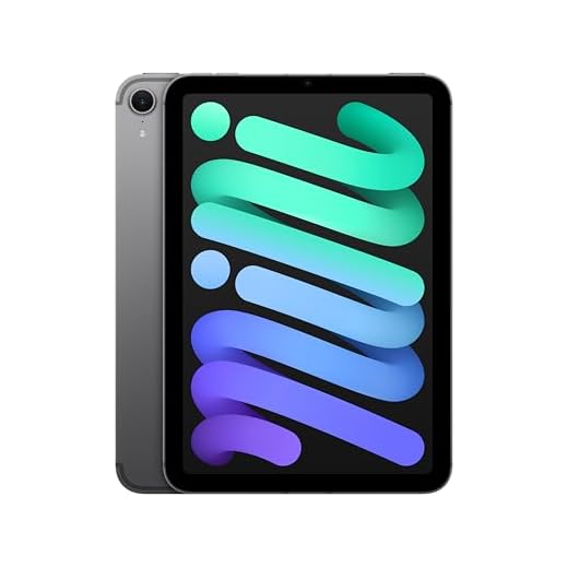 Apple iPad Mini (A17 Pro) : Écran Liquid Retina 8,3 Pouces, 256 Go, Wi-FI 6E et connectivité cellulaire 5G, caméras Avant/arrière 12 Mpx, Touch ID, autonomie d’Une journée - Gris sidéral