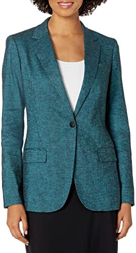 Theory Women's One-Button Staple Blazer, Fiji Melange, 6