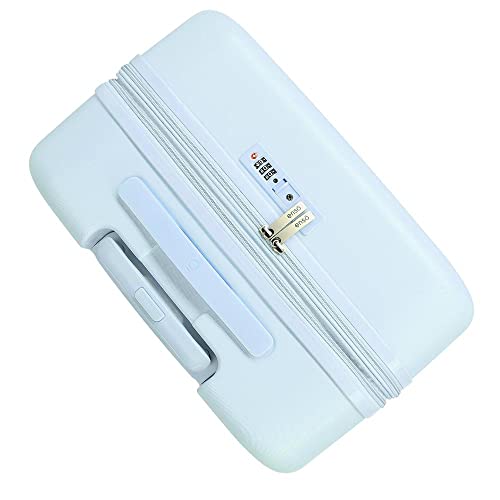 Set Valise Enso Bonjour Bleu 116L | Coque Rigide ABS et 4 Double Roues Multidirectionnelles - 7