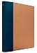Aurora GB Kraft Essentials Binder, 1 Inch Round Ring, 8 1/2 x 11 Inch Size, Brown Kraft with Navy Cloth Spine, Eco-Friendly, Recyclable, Made in USA (AUA90501)