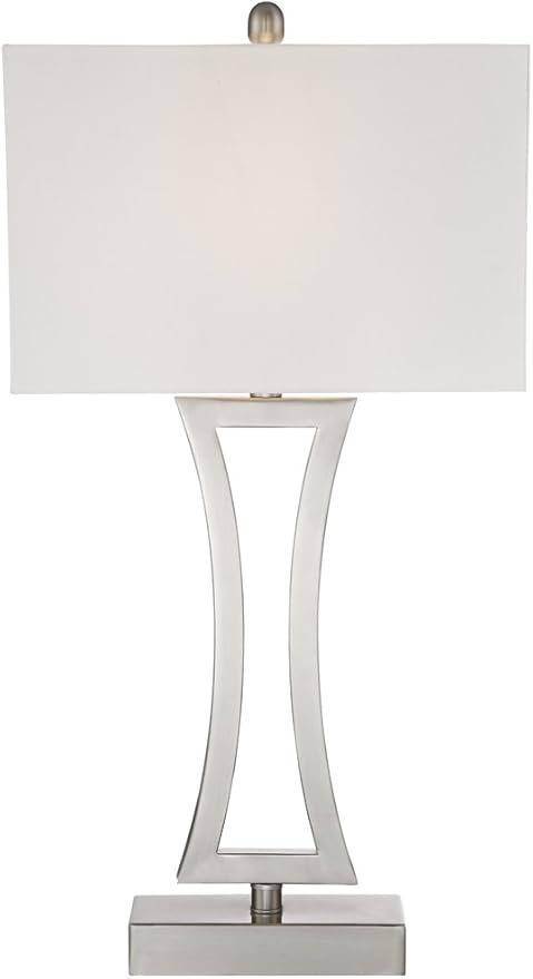 Juego de 2 Lámparas de Mesa 360 Lighting Roxie 31 pulgadas Níquel Cepillado miniatura 8