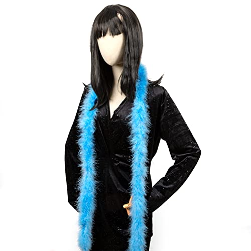 Tobeautypro Blue Feather Boa 2 Yard, Fluffy Marabou Blue Boa For Carnival, Birthday, Anniversary Party, Fashion Design, Wedding Dresses, Costumes, Thanksgiving Christmas Tree Decorations #TOP1