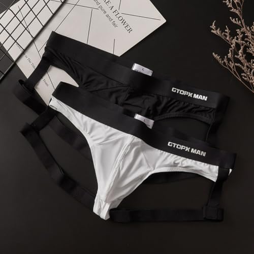 G String for Men, Men's Sexy Strap Briefs Thong Underwear Snug U Convex Bag Fun Brief Underwear4