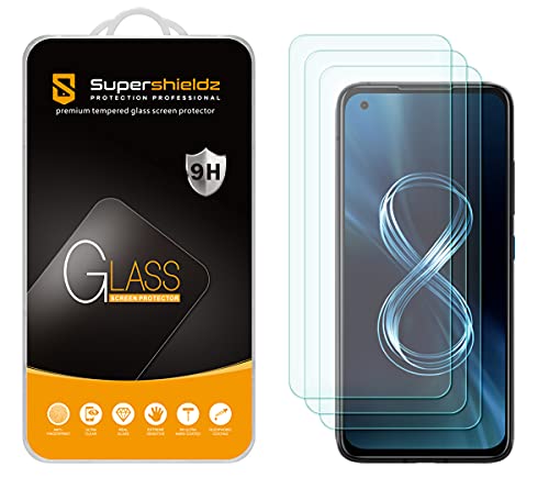 Supershieldz (3 Pack) Designed for Asus (Zenfone 8 Flip) Tempered Glass Screen Protector, Anti Scratch, Bubble Free