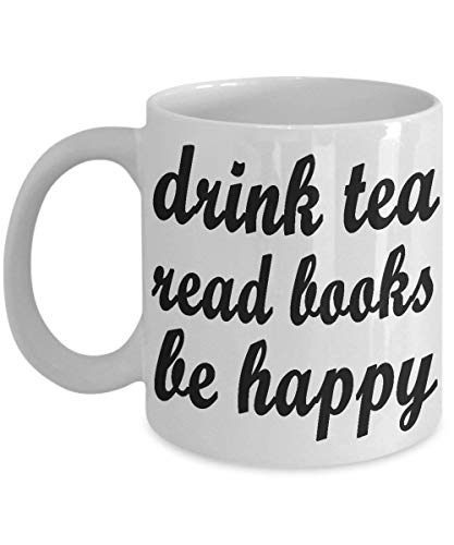 N\A Beber t, Leer Libros, ser Feliz, Taza para Amantes de los Libros, Regalo, Literatura, Escritor, Club de Libros, Regalo para Lector, Escritor, Bibliotecario