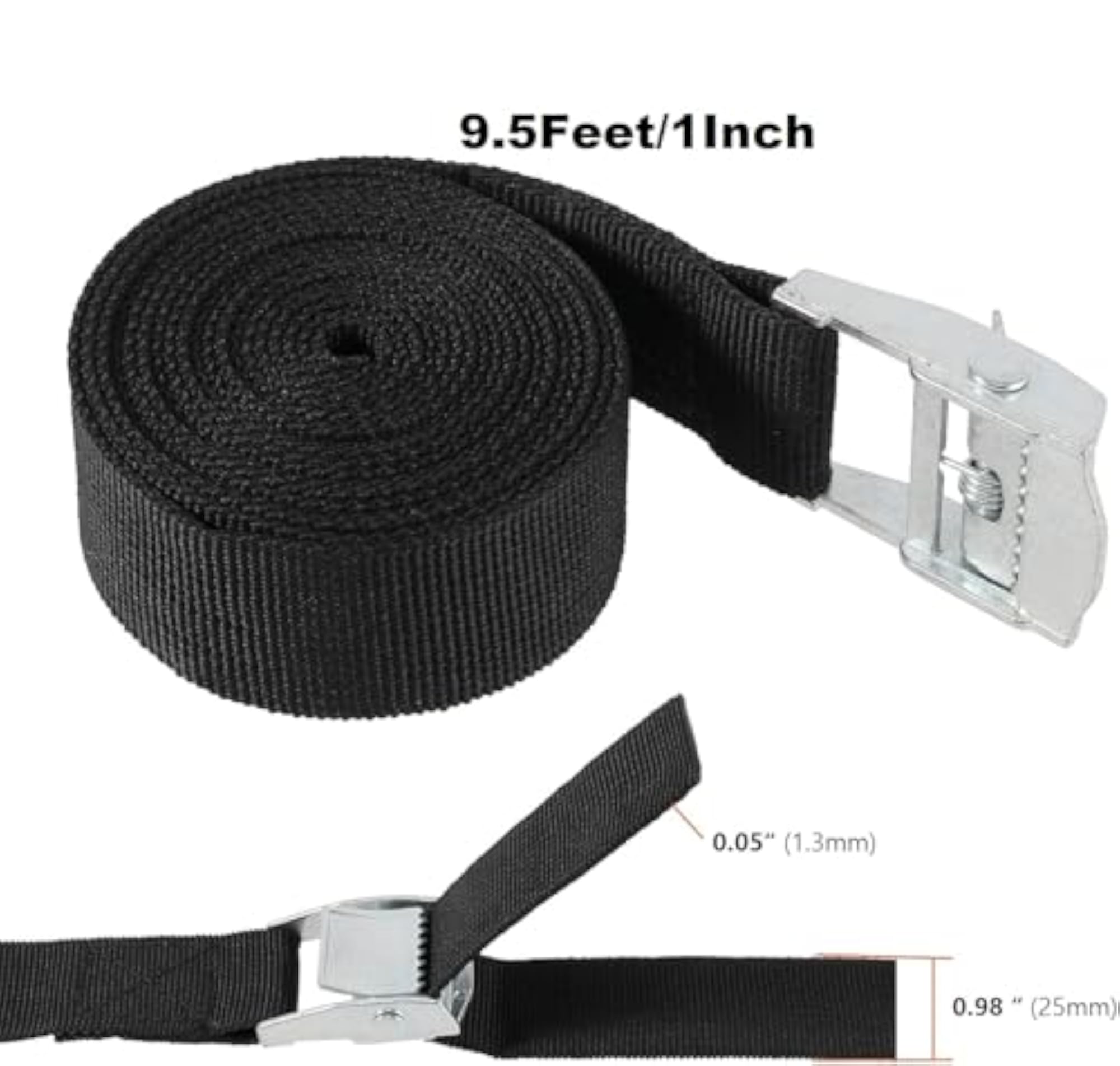 3 Meter Adjustable Tie Down Straps with Cam Lock Buckle