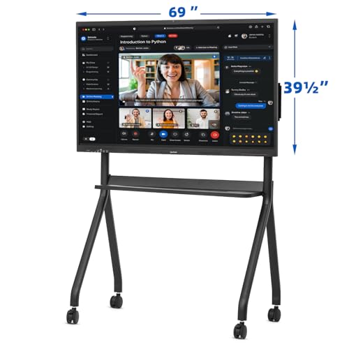 Syncpanel 75\" Interactive Smart Board, Electronic Whiteboard with 4K UHD Touchscreen Display for Business and Classroom, Windows10 & Android 13 Dual System - Thumbnail 2