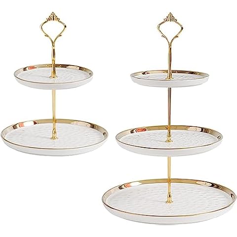 MEETOZ 2 Set of Elegant Cupcake Stands Cover