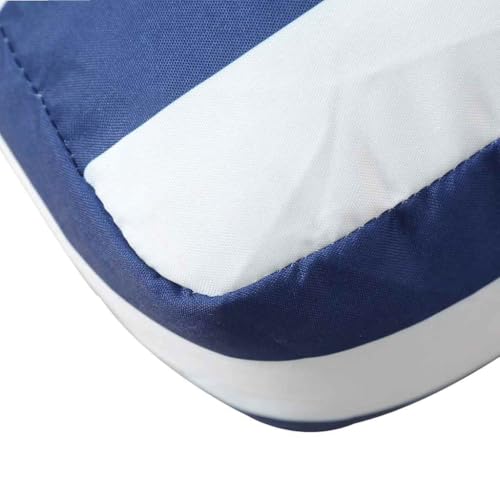 Coussin pour palette 80x80 cm rayures bleues en polyester - 7