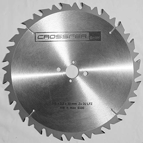 Crossfer - Lame De Scie Bois Carbure 315 Mm 20 Dents Coupe Brute