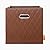 JIAessentials Brown Foldable Storage Baskets Cube Bins Storage Organizers With Handles For Living Room , Bedroom, Office Storage, Closet, And Shelves 13 Inch Set Of 2