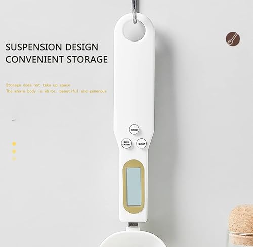 Spoon Scale,Electronic Food Scale 500G/0.1G Digital Measuring Spoon Weighing For Gram ＆ Oz Digital Kitchen Scale With Handle Grip And Spout For Coffee Power Pills Tea Flour Oil Baking #TOP5
