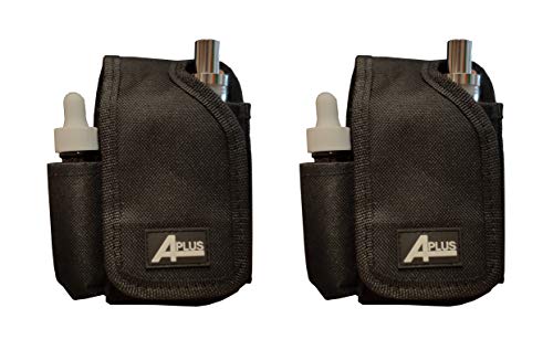 2 Pcs of Nylon Canvas Travel Carrying Case Vapor Pouch Storage Organizer Bag