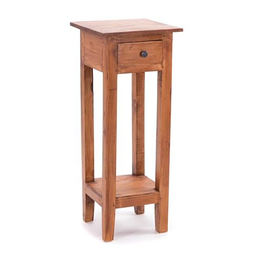 Napoleon 75 Table d'appoint en bois d'acajou 75 x 30 x 30 cm, style colonial, guéridon, petite table en bois