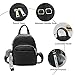 PORRASSO Fashion Mini Backpack Ladies Daypack Small Rucksack with Pompom Women PU Leather Backpack Purse for Travel Dating Shopping Pink