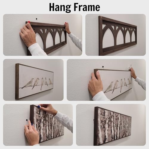 Image of Picture Hanging Tools - Pack of 6 Tools - Use to Help Hang Pictures, Canvases & More - Use for Sawtooth, Double Sawtooth, Keyhole, Double Keyhole, Rings & More Hangers - Standard Set