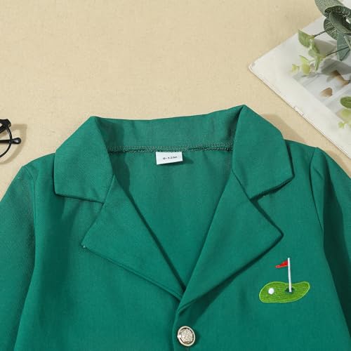 Baby Boy Girl Coat Toddler Golf Clothes Long Sleeve Lapel Button Down Tops Infant Spring Sport Jacket 9M-3T4