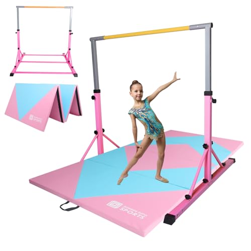 Junior PRO Gymnastic Bar with Mat for Kids, 35