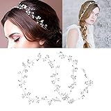Fácil de usar ----- La enredadera para el cabello de novia es liviana, fácil de insertar en el cabello y se adapta perfectamente al estilo del cabello, no se cae, la enredadera para el cabello es flexible y plegable, para cambiar libremente la forma de acuerdo con el estilo de cabello que necesita .