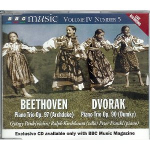 Beethoven Piano Trio Op. 97, Dvorak Piano Trio Op. 90- violin Gyorgy Pauk (Performer), Ralph Kirshbaum. cello (Performer), piano Peter Frankl (Performer) - BBC