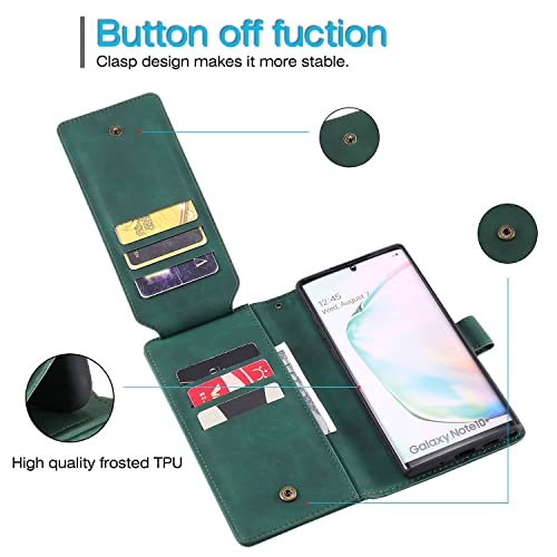 Caso do flip do telefone móvel Para Samsung Galaxy Note 10 Plus Wallet Case, Advanced Durable Pu Cou