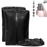 圧縮トラベルバッグ 電動ポンプ付き 圧縮袋 旅行 トラベルポーチ 真空圧縮バッグ 旅行便利グッズ 高密封 防水 衣類収納 省スペース トラベル 出張 吸引機 アウター 大きめ 吊り下げ（圧縮袋2枚＋ポンプ1個セット）