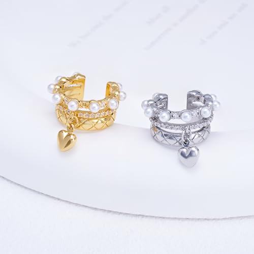 18k Gold Plated Pearl Ear Cuff3