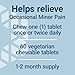 Life Extension Pea Discomfort Relief (Berry Flavor) for Occasional Minor Pain & Discomfort – Palmitoylethanolamide Supplement - Gluten-Free, Non-GMO, Vegetarian – 60 Chewable Tablets