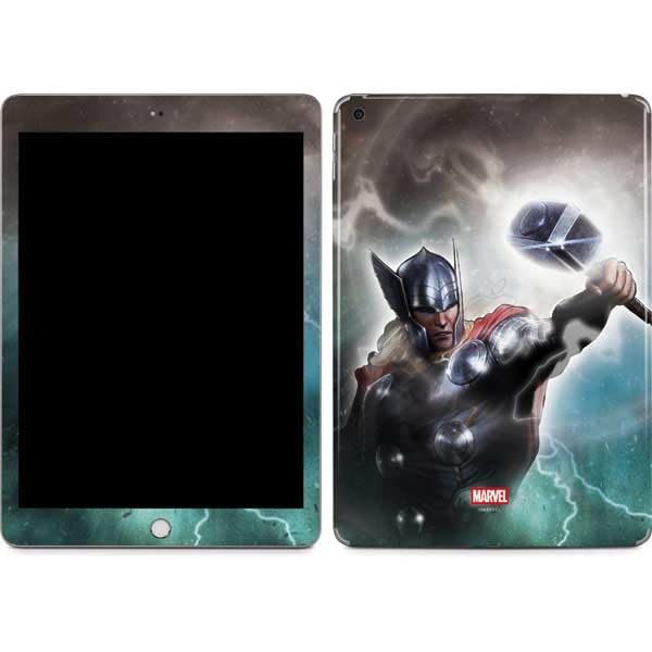 Skinit Decal Tablet Skin Compatible with iPad 9.7in (2017) - Officially Licensed Marvel Thor Mighty Thor Design