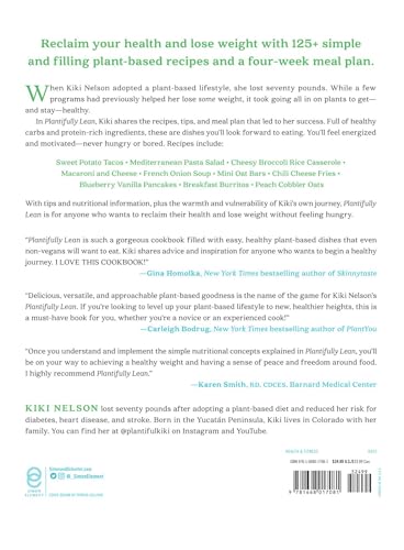 Image of Plantifully Lean: 125+ Simple and Satisfying Plant-Based Recipes for Health and Weight Loss: A Cookbook