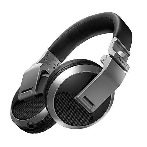 Pioneer DJ HDJ-X5-S Professional DJ Headphone, SILVER