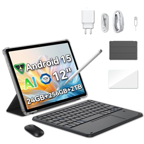 Blackview Mega 2 Tab 12 Pulgadas Tablet Android 15 Dual 4G LTE y 5G WiFi,24GB RAM+256GB ROM/2TB...