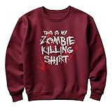 Photo Gallery printbar zombie killing shirt - funny and deadly! scatena le tue abilità di uccisione di non morti con questa divertente felpa. sopravvivi all apocalisse con stile!, borgogna, 7-8 anni Photo Gallery printbar zombie killing shirt - funny and deadly! scatena le tue abilità di uccisione di non morti con questa divertente felpa. sopravvivi all apocalisse con stile!, borgogna, 7-8 anni