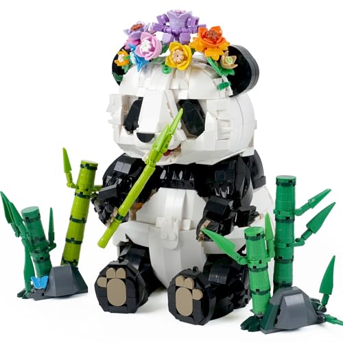 QPOU Panda Bamboo Forest Building Set