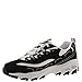 Skechers womens D'lites Biggest Fan Memory Foam Lace-up Fashion Sneaker, Black/White, 10 Wide US