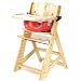 Keekaroo Height Right High Chair, Infant Insert and Tray Combo, Natural/Cherry