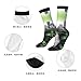 XZDZDX Urban Jungle Polyester Mid-Calf Socks 2 Black-1 for Unisex - Skin-Friendly Elastic Fashion Crew Socks