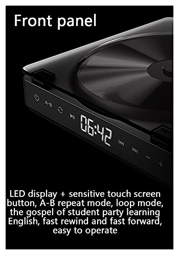 Draagbare CD-speler, Oplaadbare, Dubbele Stereo Met Luidsprekers, Persoonlijke CD-speler Met Bluetooth (Color : 1) - Image 3