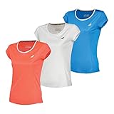 Babolat Mädchen, Core Flag Club T-Shirt Koralle, Weiß, 128 Oberbekleidung