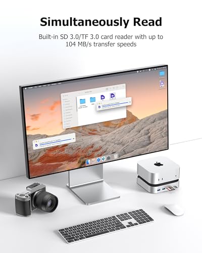 Station d'accueil Mac mini avec boîtier SSD NVMe et hub USB-C 10-en-1 - 7