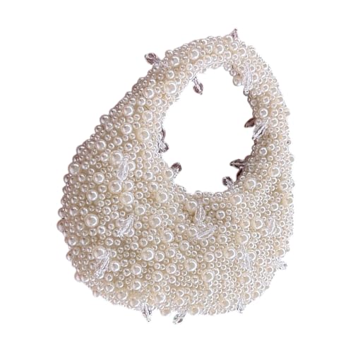 Bolso de noche con cuentas de perlas para cenas y citas casuales de mujer
