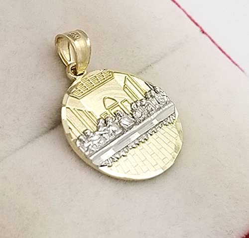 10K Gold Last Supper Pendant Charm Last Supper Medal2
