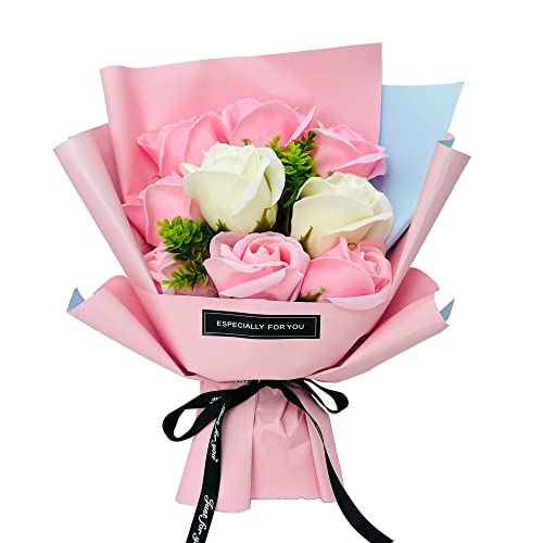 Kiranic ソープフラワー 誕生日プレゼント 女性 ギフト 母の日 造花 バラ バレンタインデー 枯れない花 還暦 石鹸花 記念日 開店祝い 結婚祝い お見舞い 敬老の日 ギフトボックス付き メッセージカード付き