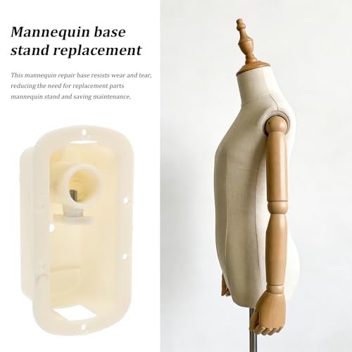 Base de exhibición para maniquí de torso, soporte de plástico estable para ropa 8
