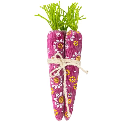 Floral Easter Carrot Decorations - 10.25