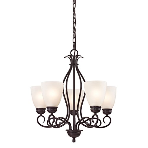 Black Friday - 50% OFF Cornerstone Lighting 1155CH/10 Chatham 5 Light Chandelier, Oil Rubbed Bronze