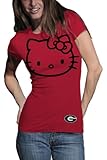 USA My U NCAA Georgia Bulldogs Hello Kitty INVERS Junior Crew T-Shirt, Damen, Georgia Bulldogs