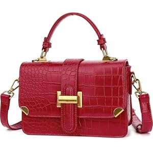 MAODEFEIIN Women's Small Classy Crossbody Purse Top Handle Handbags Leather Satchel Bags for Women 43